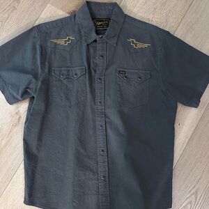 Howler Brothers Men's Gray Short Sleeve Shirt